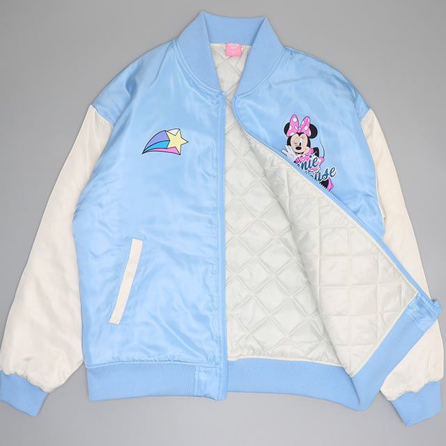 【ベビードール】ミニー 親子お揃い MA-1ブルゾン 0866A / 大人 ユニセックス 男女兼用 リンクコーデ ペアルック 親子コーデ トップス 長袖 アウター ブルゾン ジャケット 羽織り 中綿 防寒