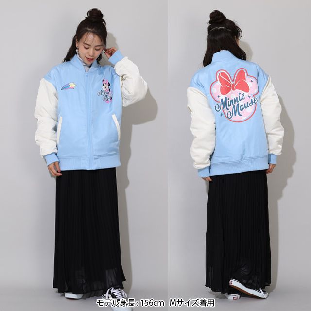【ベビードール】ミニー 親子お揃い MA-1ブルゾン 0866A / 大人 ユニセックス 男女兼用 リンクコーデ ペアルック 親子コーデ トップス 長袖 アウター ブルゾン ジャケット 羽織り 中綿 防寒