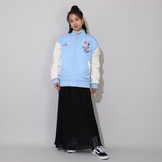 【ベビードール】ミニー 親子お揃い MA-1ブルゾン 0866A / 大人 ユニセックス 男女兼用 リンクコーデ ペアルック 親子コーデ トップス 長袖 アウター ブルゾン ジャケット 羽織り 中綿 防寒