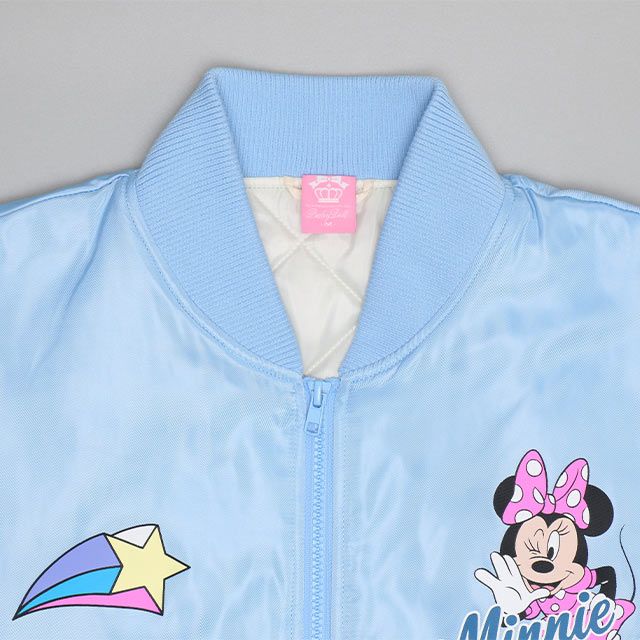 【ベビードール】ミニー 親子お揃い MA-1ブルゾン 0866A / 大人 ユニセックス 男女兼用 リンクコーデ ペアルック 親子コーデ トップス 長袖 アウター ブルゾン ジャケット 羽織り 中綿 防寒