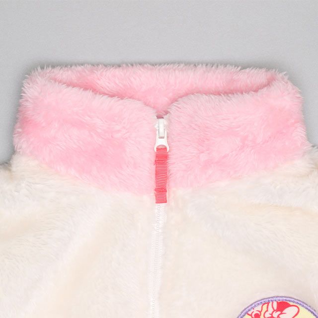 【ベビードール】ミニー 【合体】ボアジャケット 0895K / ベビーサイズ キッズ トップス 長袖 アウター 羽織り ブルゾン もこもこ 別売のウィンドブレーカーとドッキング（合体）してさらにあったか