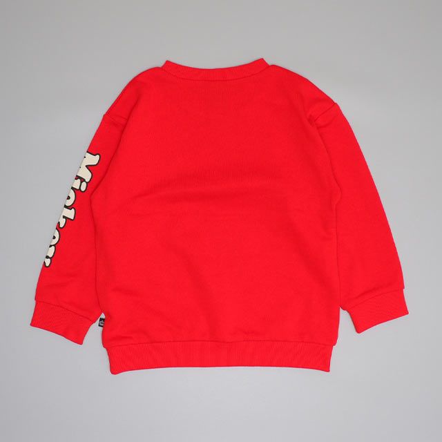 【ベビードール】ミッキー 親子お揃い BIGフェイストレーナー 0897K / ベビーサイズ キッズ リンクコーデ ペアルック 親子コーデ トップス 長袖 クルーネック スウェット