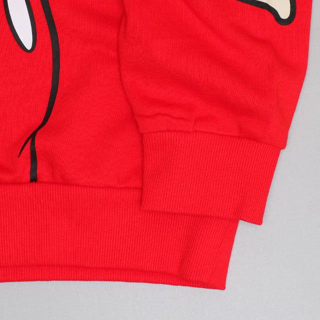 【ベビードール】ミッキー 親子お揃い BIGフェイストレーナー 0897A / 大人 ユニセックス 男女兼用 リンクコーデ ペアルック 親子コーデ トップス 長袖 クルーネック スウェット