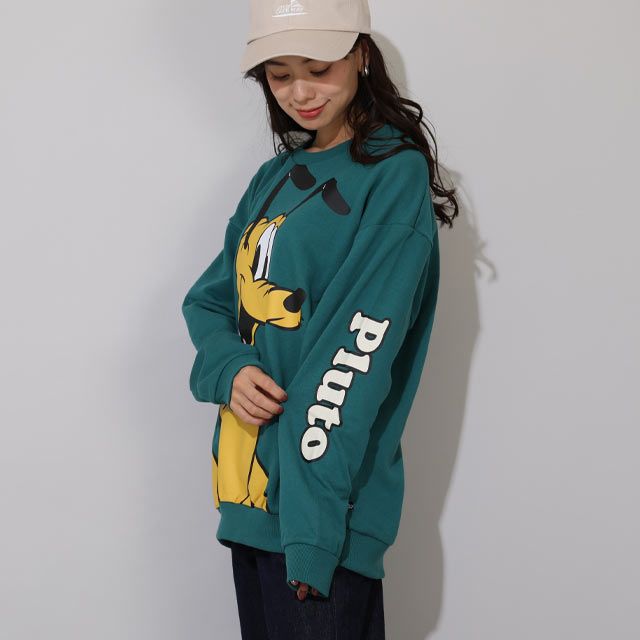 【ベビードール】プルート 親子お揃い BIGフェイストレーナー 0897A / 大人 ユニセックス 男女兼用 リンクコーデ ペアルック 親子コーデ トップス 長袖 クルーネック スウェット