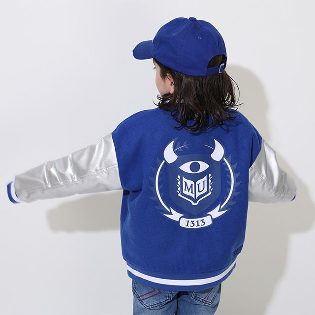 【ベビードール】モンスターズ・ユニバーシティ 親子お揃い スタジャン 0899K / ベビーサイズ キッズ リンクコーデ ペアルック 親子コーデ トップス 長袖 アウター ジャンパー ジャケット ブルゾン 羽織り 中綿入り