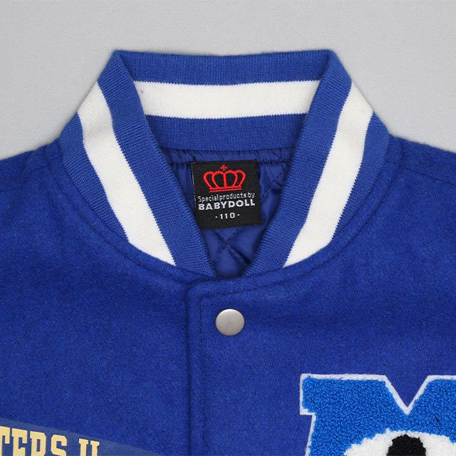 【ベビードール】モンスターズ・ユニバーシティ 親子お揃い スタジャン 0899K / ベビーサイズ キッズ リンクコーデ ペアルック 親子コーデ トップス 長袖 アウター ジャンパー ジャケット ブルゾン 羽織り 中綿入り