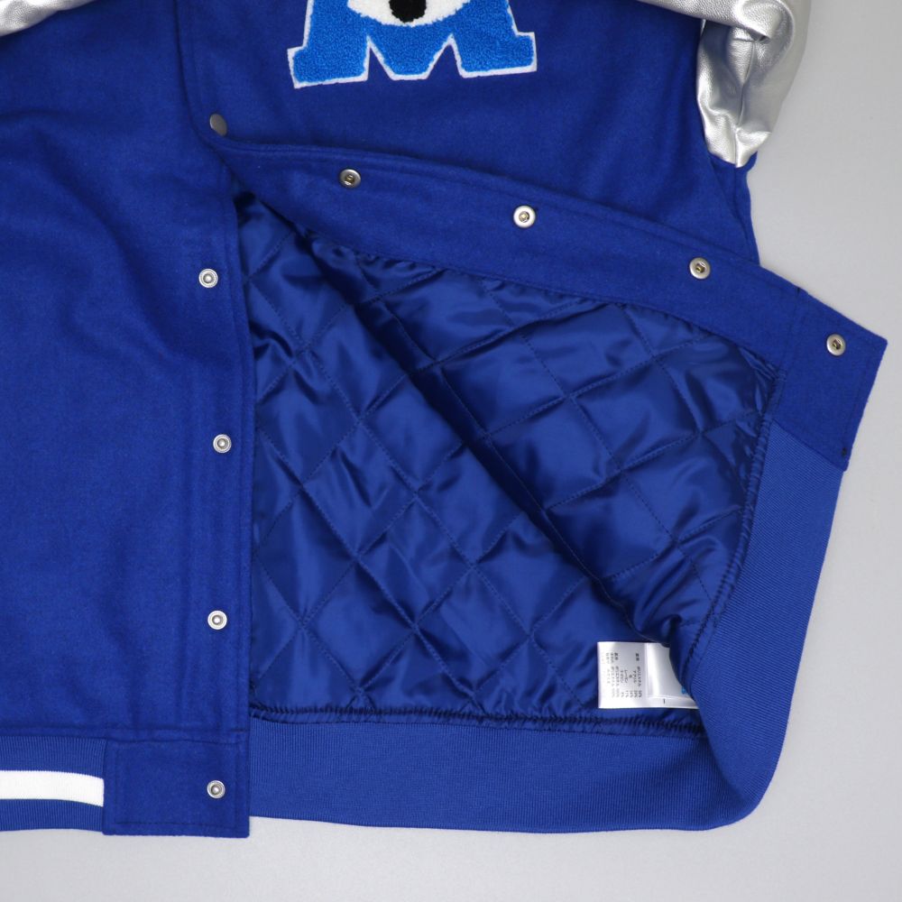 【ベビードール】モンスターズ・ユニバーシティ 親子お揃い スタジャン 0899A / 大人 ユニセックス 男女兼用 リンクコーデ ペアルック 親子コーデ トップス 長袖 アウター ジャンパー ジャケット ブルゾン 羽織り 中綿入り