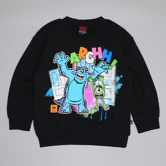 【ベビードール】サリー マイク 親子お揃い 蓄光トレーナー 0901K / ベビーサイズ キッズ リンクコーデ ペアルック 親子コーデ トップス 長袖 プルオーバー 蓄光 暗いところで光る