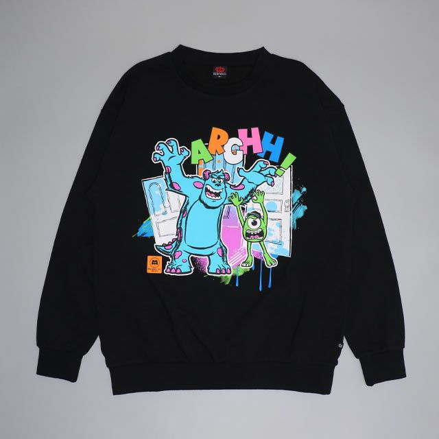 【ベビードール】サリー マイク 親子お揃い 蓄光トレーナー 0901A / 大人 ユニセックス 男女兼用 リンクコーデ ペアルック 親子コーデ トップス 長袖 プルオーバー 蓄光 暗いところで光る