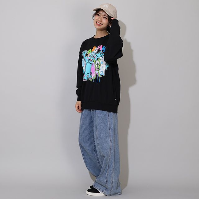 【ベビードール】サリー マイク 親子お揃い 蓄光トレーナー 0901A / 大人 ユニセックス 男女兼用 リンクコーデ ペアルック 親子コーデ トップス 長袖 プルオーバー 蓄光 暗いところで光る