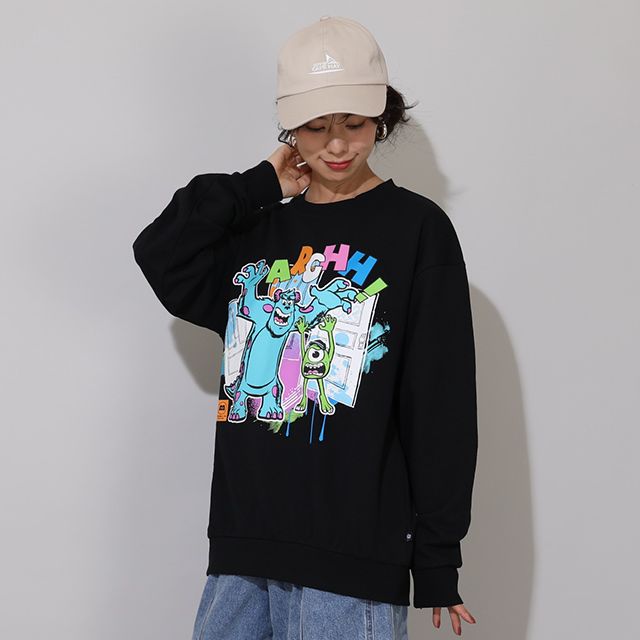 【ベビードール】サリー マイク 親子お揃い 蓄光トレーナー 0901A / 大人 ユニセックス 男女兼用 リンクコーデ ペアルック 親子コーデ トップス 長袖 プルオーバー 蓄光 暗いところで光る