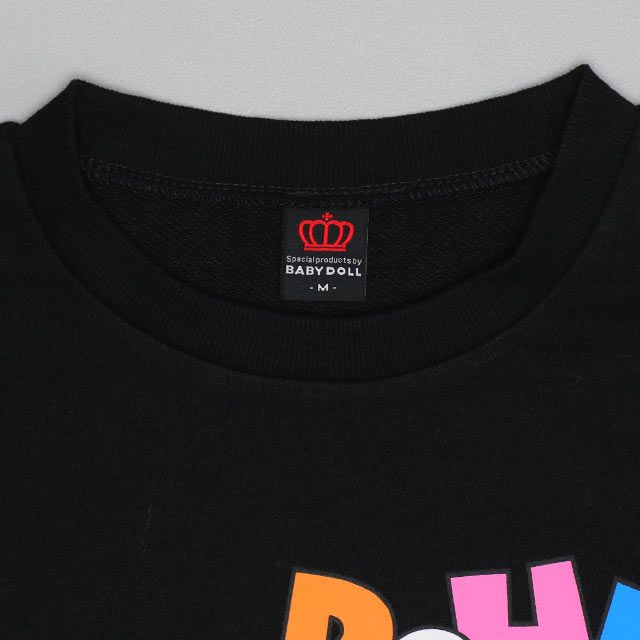 【ベビードール】サリー マイク 親子お揃い 蓄光トレーナー 0901A / 大人 ユニセックス 男女兼用 リンクコーデ ペアルック 親子コーデ トップス 長袖 プルオーバー 蓄光 暗いところで光る