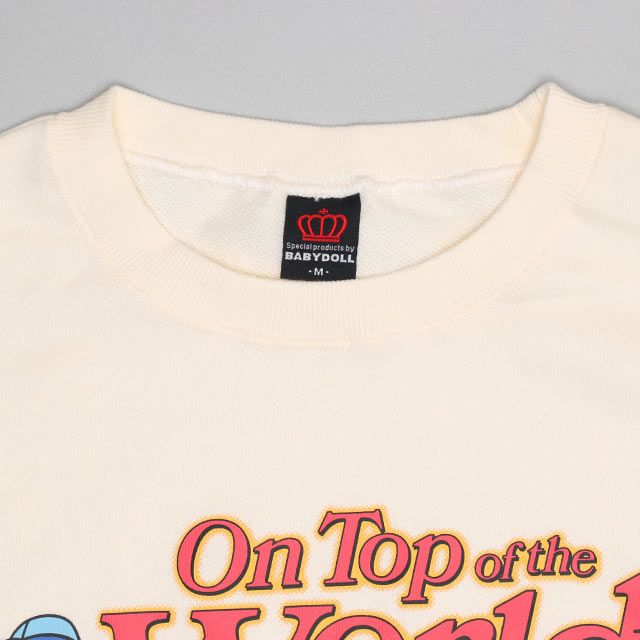 【ベビードール】ミッキー＆フレンズ 親子お揃い キャラクタートレーナー 0902A / 大人 ユニセックス 男女兼用 リンクコーデ ペアルック 親子コーデ トップス 長袖 プルオーバー 春秋冬