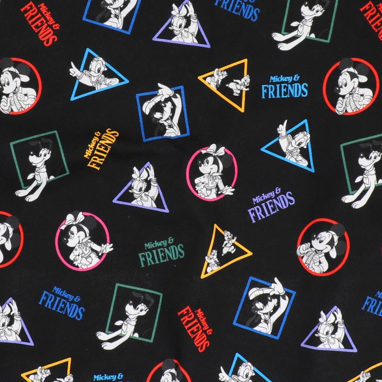 【ベビードール】ミッキー＆フレンズ 親子お揃い キャラクター総柄トレーナー 0903A / 大人 ユニセックス 男女兼用 リンクコーデ ペアルック 親子コーデ トップス 長袖 プルオーバー 春秋冬