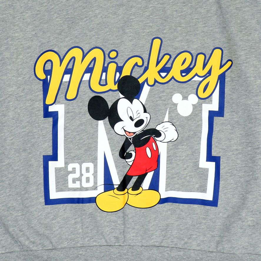 【ベビードール】ミッキー 親子お揃い サガラワッペンジップパーカー 0904A / 大人 ユニセックス 男女兼用 リンクコーデ ペアルック 親子コーデ トップス 長袖 パーカー 羽織り アウター スウェット カンガルーポケット