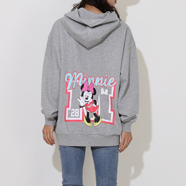 【ベビードール】ミニー 親子お揃い サガラワッペンジップパーカー 0904A / 大人 ユニセックス 男女兼用 リンクコーデ ペアルック 親子コーデ トップス 長袖 パーカー 羽織り アウター スウェット カンガルーポケット