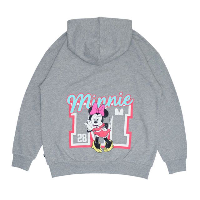 【ベビードール】ミニー 親子お揃い サガラワッペンジップパーカー 0904A / 大人 ユニセックス 男女兼用 リンクコーデ ペアルック 親子コーデ トップス 長袖 パーカー 羽織り アウター スウェット カンガルーポケット