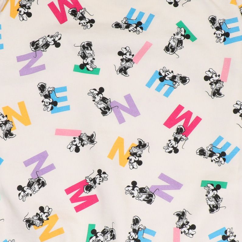 【ベビードール】ミニー 親子お揃い カラフル総柄トレーナー 0906A / 大人 ユニセックス 男女兼用 リンクコーデ ペアルック 親子コーデ トップス 長袖 スウェット プルオーバー 春秋冬