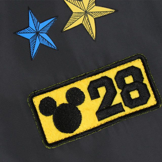 【ベビードール】ミッキー 親子お揃い MA-1ブルゾン 0907A / 大人 ユニセックス 男女兼用 リンクコーデ ペアルック 親子コーデ トップス アウター ブルゾン ジャケット 羽織り 中綿 防寒