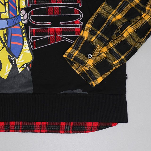 【ベビードール】ズートピア 親子お揃い チェックレイヤードトレーナー 0910A / 大人 ユニセックス 男女兼用 トップス 長袖 レイヤード風 リンクコーデ ペアルック 親子コーデ 秋冬 ジュディ ニック