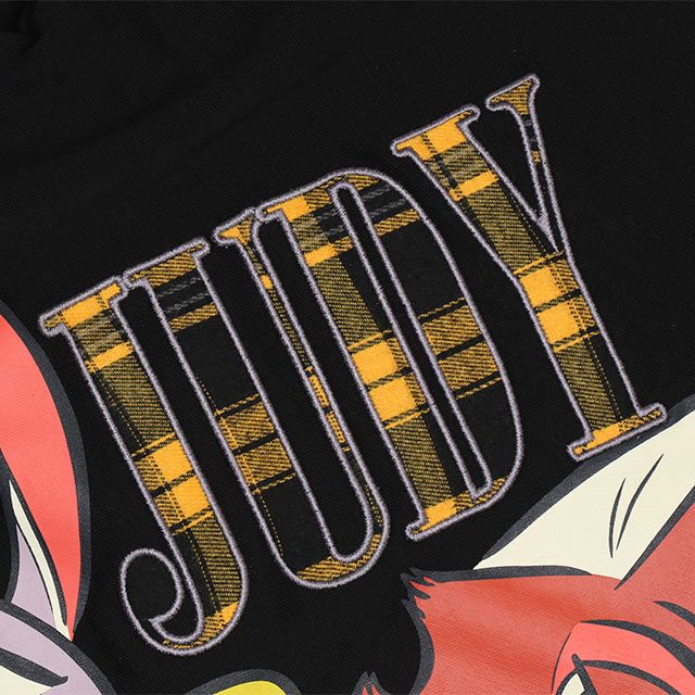 【ベビードール】ズートピア 親子お揃い チェックレイヤードトレーナー 0910A / 大人 ユニセックス 男女兼用 トップス 長袖 レイヤード風 リンクコーデ ペアルック 親子コーデ 秋冬 ジュディ ニック