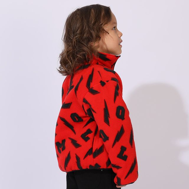 【ベビードール】カーズ リバーシブルアウター 0988K / ベビーサイズ キッズ トップス 長袖 アウター 上着 羽織り ジャケット ブルゾン 中綿 フリース 2Way マックィーン メーター