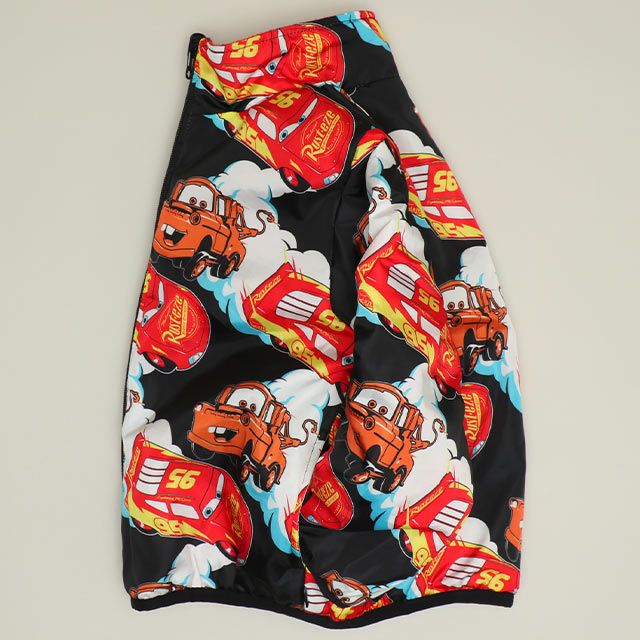 【ベビードール】カーズ リバーシブルアウター 0988K / ベビーサイズ キッズ トップス 長袖 アウター 上着 羽織り ジャケット ブルゾン 中綿 フリース 2Way マックィーン メーター