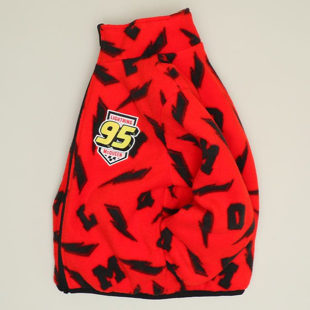 【ベビードール】カーズ リバーシブルアウター 0988K / ベビーサイズ キッズ トップス 長袖 アウター 上着 羽織り ジャケット ブルゾン 中綿 フリース 2Way マックィーン メーター