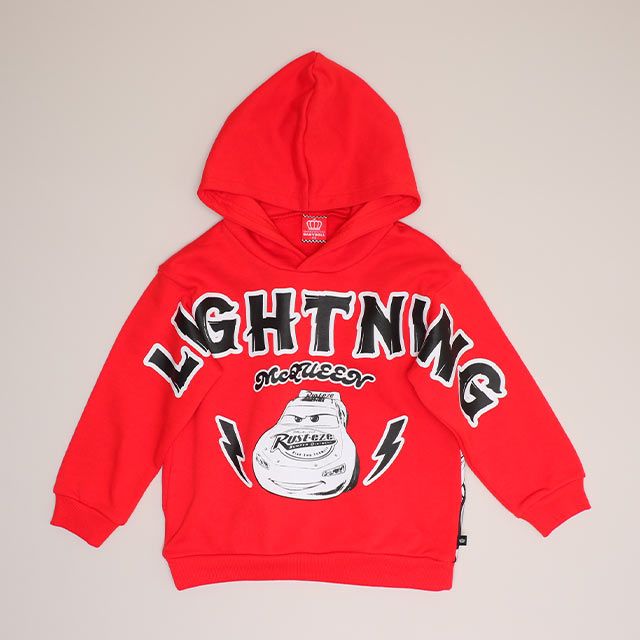 【ベビードール】カーズ 親子お揃い 裏起毛パーカー 0990K / ベビーサイズ キッズ トップス 長袖 プルオーバー フーディ 裏起毛 防寒 あったか リンクコーデ ペアルック 親子コーデ