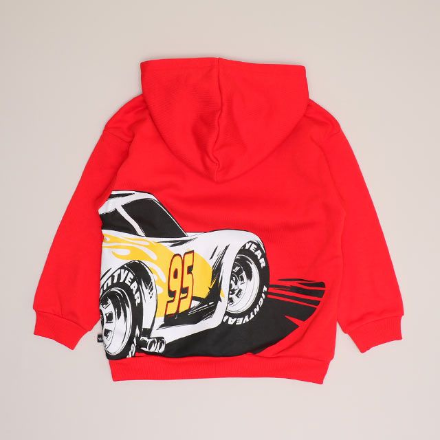 【ベビードール】カーズ 親子お揃い 裏起毛パーカー 0990K / ベビーサイズ キッズ トップス 長袖 プルオーバー フーディ 裏起毛 防寒 あったか リンクコーデ ペアルック 親子コーデ