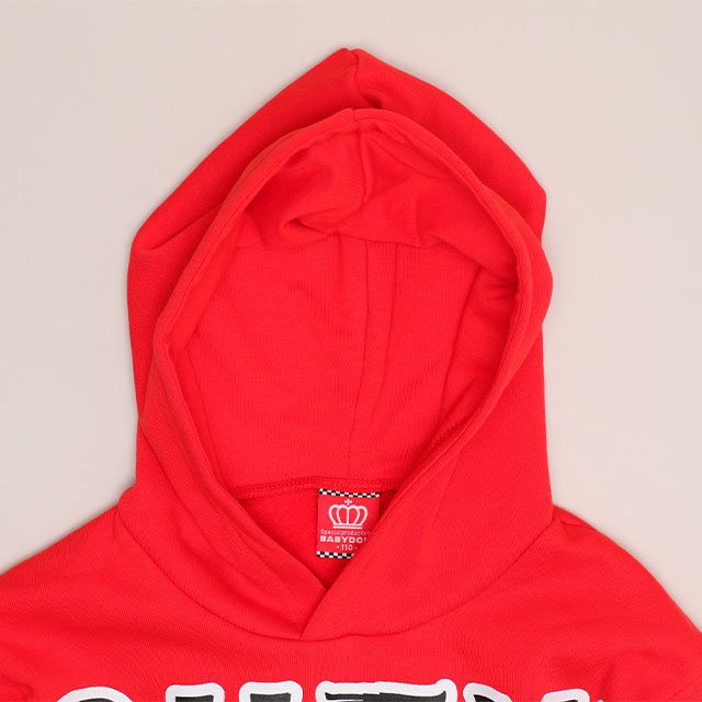 【ベビードール】カーズ 親子お揃い 裏起毛パーカー 0990K / ベビーサイズ キッズ トップス 長袖 プルオーバー フーディ 裏起毛 防寒 あったか リンクコーデ ペアルック 親子コーデ