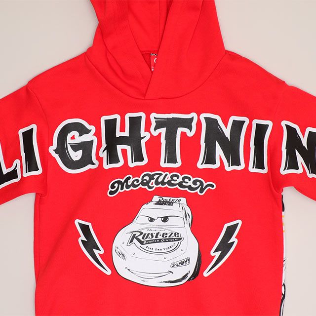 【ベビードール】カーズ 親子お揃い 裏起毛パーカー 0990K / ベビーサイズ キッズ トップス 長袖 プルオーバー フーディ 裏起毛 防寒 あったか リンクコーデ ペアルック 親子コーデ