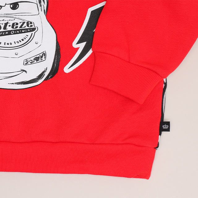 【ベビードール】カーズ 親子お揃い 裏起毛パーカー 0990K / ベビーサイズ キッズ トップス 長袖 プルオーバー フーディ 裏起毛 防寒 あったか リンクコーデ ペアルック 親子コーデ