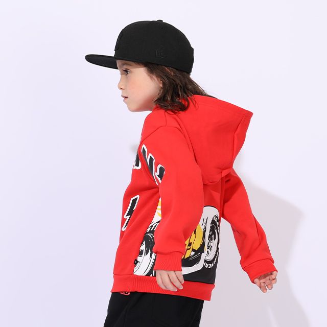 【ベビードール】カーズ 親子お揃い 裏起毛パーカー 0990K / ベビーサイズ キッズ トップス 長袖 プルオーバー フーディ 裏起毛 防寒 あったか リンクコーデ ペアルック 親子コーデ