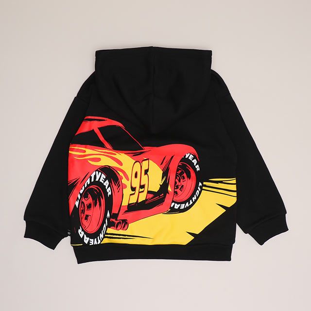 【ベビードール】カーズ 親子お揃い 裏起毛パーカー 0990K / ベビーサイズ キッズ トップス 長袖 プルオーバー フーディ 裏起毛 防寒 あったか リンクコーデ ペアルック 親子コーデ