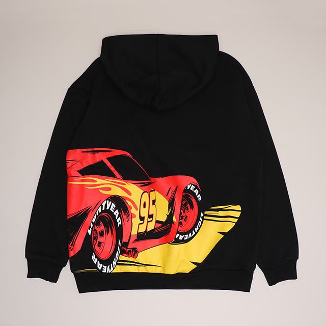 【ベビードール】カーズ 親子お揃い 裏起毛パーカー 0990A / 大人 ユニセックス 男女兼用 トップス 長袖 プルオーバー フーディ 裏起毛 防寒 あったか リンクコーデ ペアルック 親子コーデ