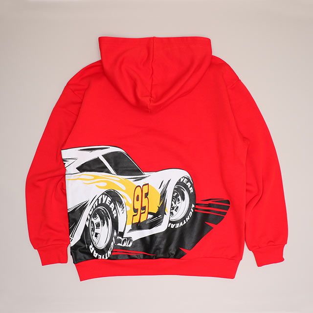 【ベビードール】カーズ 親子お揃い 裏起毛パーカー 0990A / 大人 ユニセックス 男女兼用 トップス 長袖 プルオーバー フーディ 裏起毛 防寒 あったか リンクコーデ ペアルック 親子コーデ