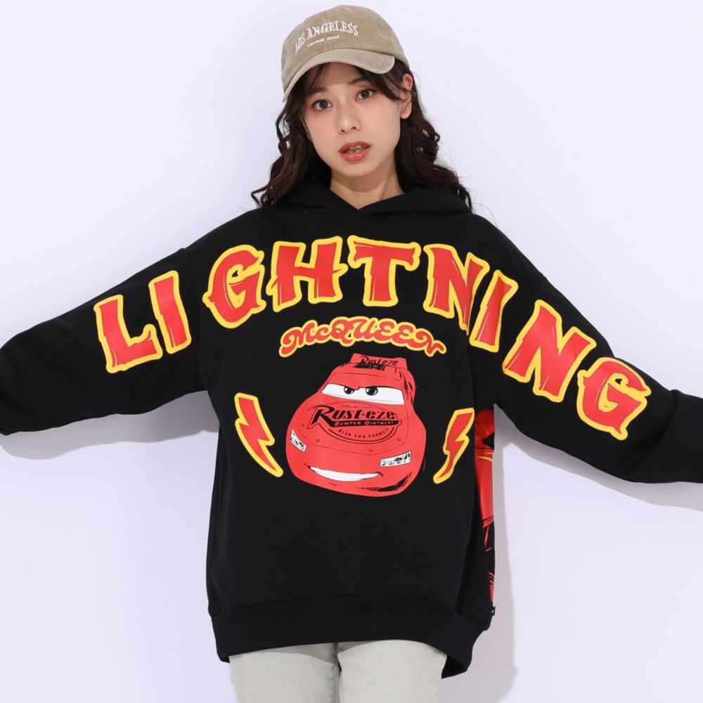 【ベビードール】カーズ 親子お揃い 裏起毛パーカー 0990A / 大人 ユニセックス 男女兼用 トップス 長袖 プルオーバー フーディ 裏起毛 防寒 あったか リンクコーデ ペアルック 親子コーデ