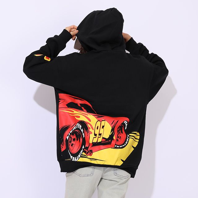 【ベビードール】カーズ 親子お揃い 裏起毛パーカー 0990A / 大人 ユニセックス 男女兼用 トップス 長袖 プルオーバー フーディ 裏起毛 防寒 あったか リンクコーデ ペアルック 親子コーデ