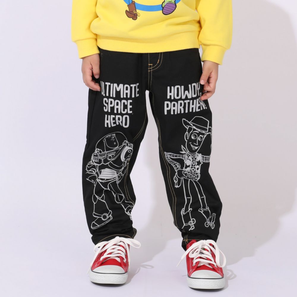 【ベビードール】トイ・ストーリー キャラクター3点セット 1003K / ベビーサイズ キッズ 長袖 トップス ボトムス トレーナー ロンT 長袖Tシャツ ロングパンツ 長ズボン セット商品 オリジナルバッグ付き 3点セット トータルコーディネート スリンキー