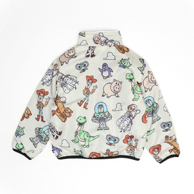 【ベビードール】トイ・ストーリー リバーシブルアウター 1005K / 2WAY ベビーサイズ キッズ トップス 中綿 アウター 長袖 羽織り もこもこ フリースジャケット ジャンパー フードなし