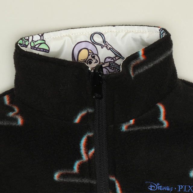 【ベビードール】トイ・ストーリー リバーシブルアウター 1005K / 2WAY ベビーサイズ キッズ トップス 中綿 アウター 長袖 羽織り もこもこ フリースジャケット ジャンパー フードなし