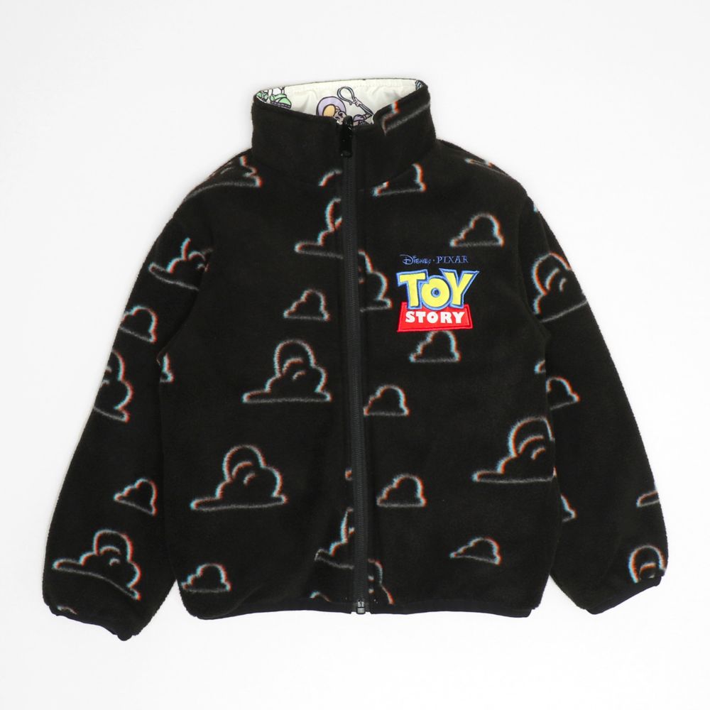 【ベビードール】トイ・ストーリー リバーシブルアウター 1005K / 2WAY ベビーサイズ キッズ トップス 中綿 アウター 長袖 羽織り もこもこ フリースジャケット ジャンパー フードなし