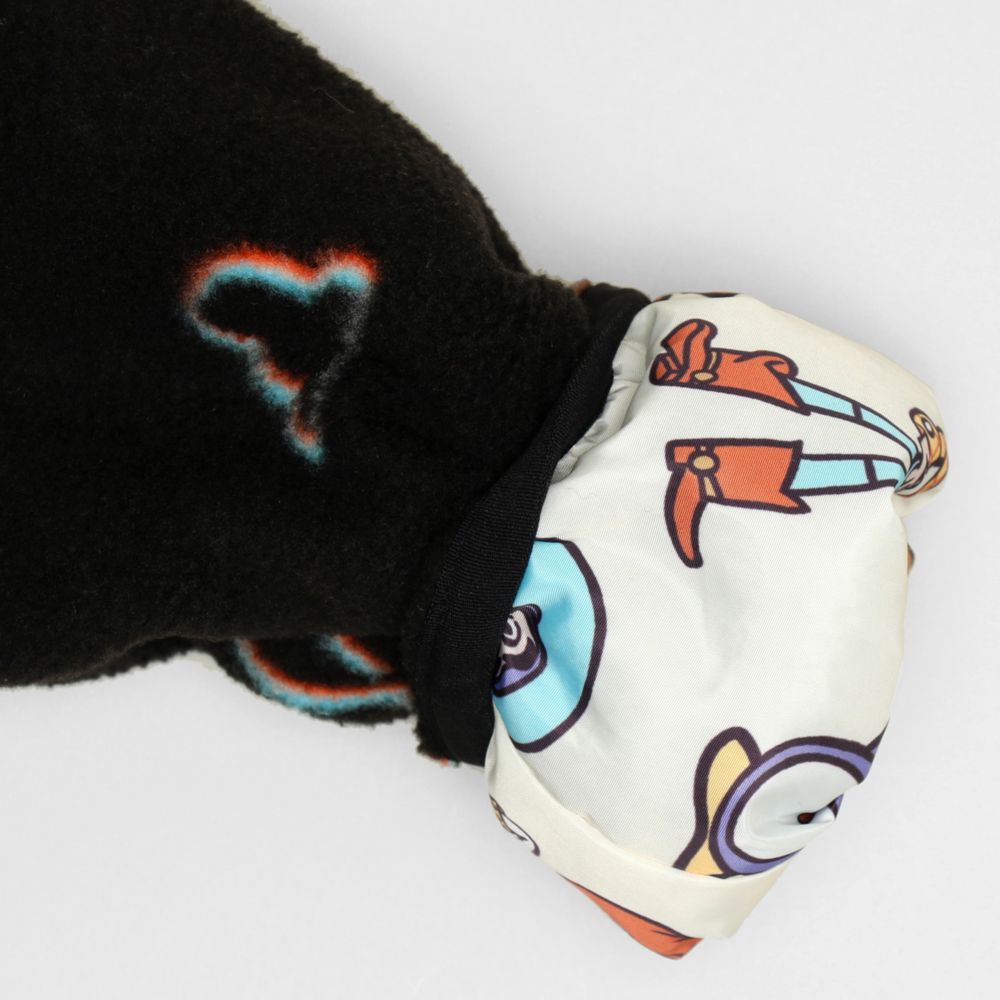 【ベビードール】トイ・ストーリー リバーシブルアウター 1005K / 2WAY ベビーサイズ キッズ トップス 中綿 アウター 長袖 羽織り もこもこ フリースジャケット ジャンパー フードなし