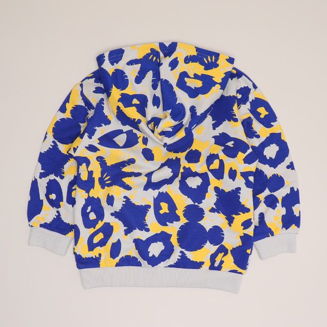 【ベビードール】ミッキー 親子お揃い アニマル総柄パーカー 1008K / ベビーサイズ キッズ トップス 長袖 フーディ プルオーバー リンクコーデ ペアルック 親子コーデ スウェット 春秋冬