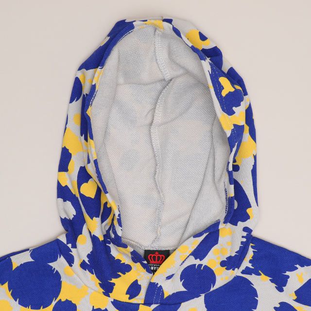 【ベビードール】ミッキー 親子お揃い アニマル総柄パーカー 1008A / 大人 ユニセックス 男女兼用 リンクコーデ ペアルック 親子コーデ トップス 長袖 フーディ プルオーバー スウェット 春秋冬