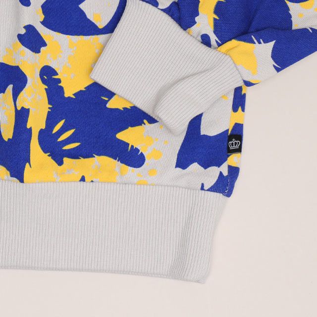 【ベビードール】ミッキー 親子お揃い アニマル総柄パーカー 1008A / 大人 ユニセックス 男女兼用 リンクコーデ ペアルック 親子コーデ トップス 長袖 フーディ プルオーバー スウェット 春秋冬