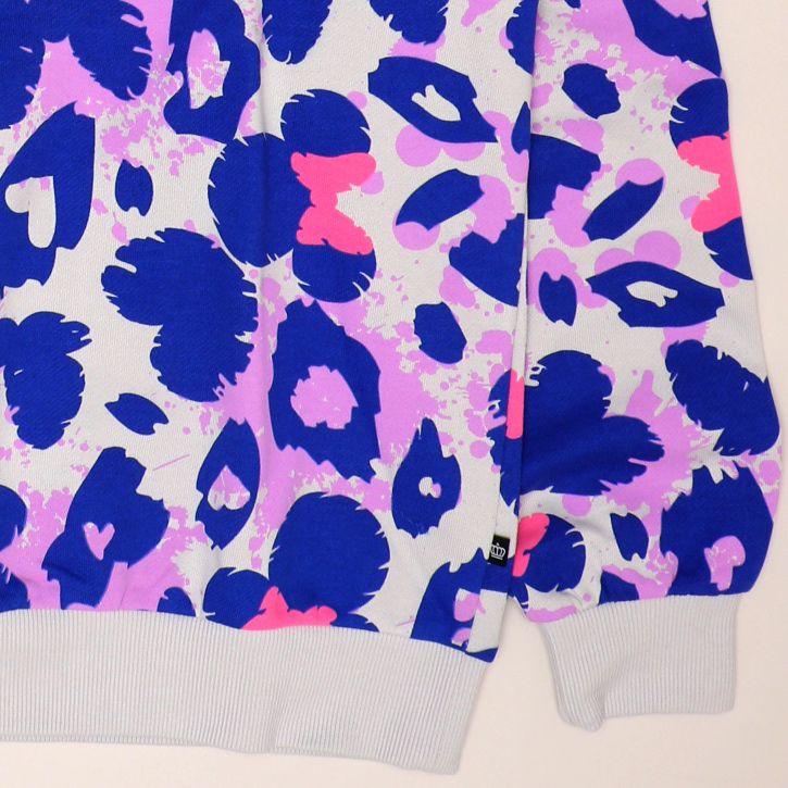 【ベビードール】ミニー 親子お揃い アニマル総柄パーカー 1008A / 大人 ユニセックス 男女兼用 リンクコーデ ペアルック 親子コーデ トップス 長袖 フーディ プルオーバー スウェット 春秋冬