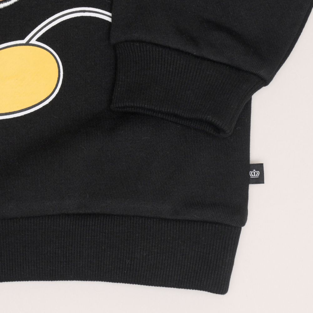 【ベビードール】ミニー 親子お揃い ヒョウ柄裏起毛トレーナー 1014K / ベビーサイズ キッズ 長袖 裏起毛 アップリケ アニマル柄 リンクコーデ ペアルック 親子コーデ あったか 防寒