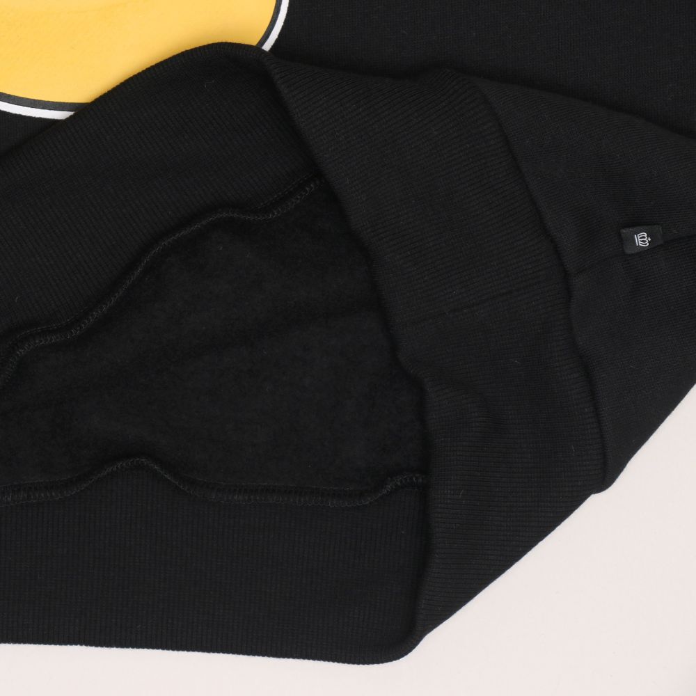 【ベビードール】ミッキー 親子お揃い ヒョウ柄裏起毛トレーナー 1014A / 大人 ユニセックス 男女兼用 長袖 裏起毛 アップリケ アニマル柄 リンクコーデ ペアルック 親子コーデ あったか 防寒